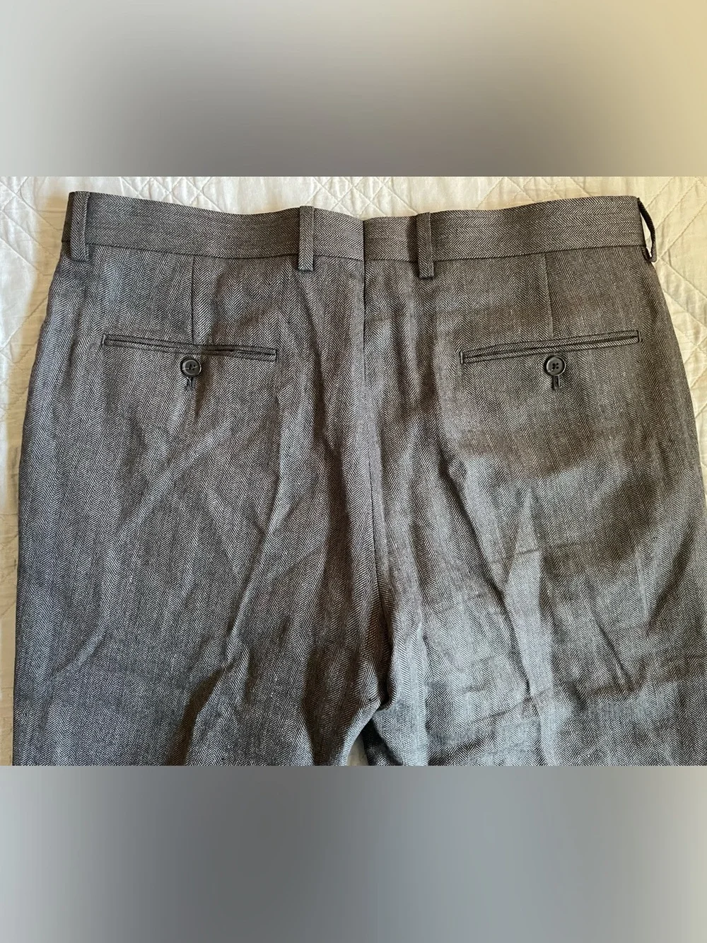 J. CREW Ludlow Slim-fit suit pant in English wool-linen blend Size 33 $218 CR111